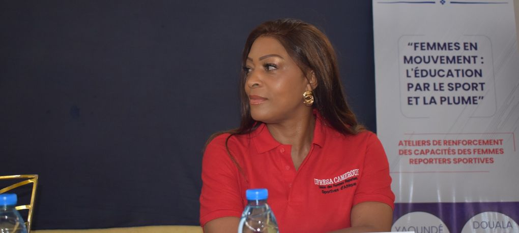 Dorothy Rosine Mountchili, marraine d’UFRESA Cameroun, lors de la session de Yaoundé